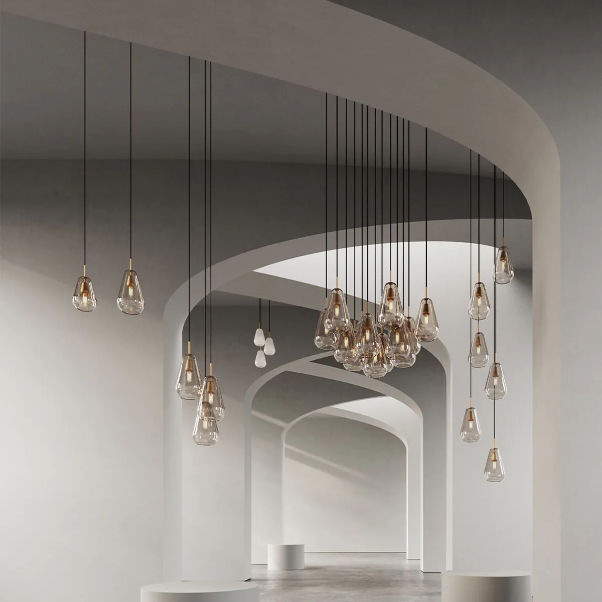 Anoli 1 Small Pendelleuchte, Ø: 16 cm, Opalglas