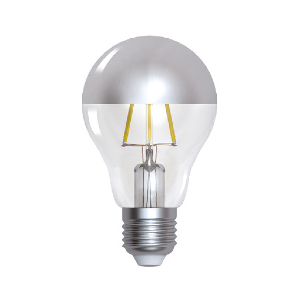 Standard CAP A60 silver cap LED filament 6W E27 2700K 750lm dimmbar