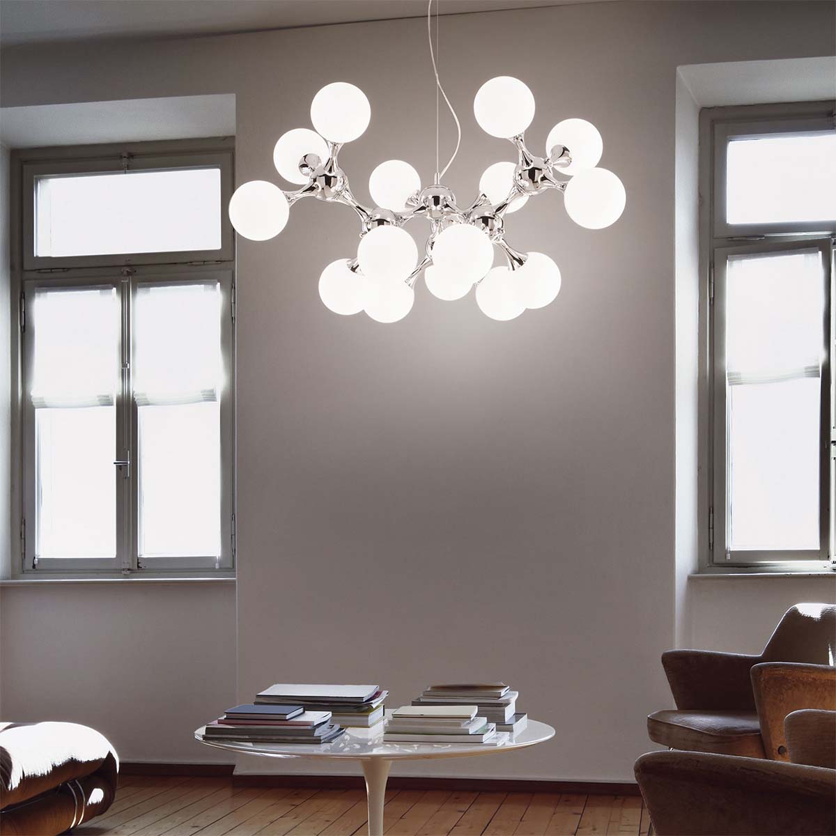 Nodi SP15 Pendelleuchte, Ø: 105 cm, Weiß Nodi SP15 Pendelleuchte, Ø: 105 cm, Messing