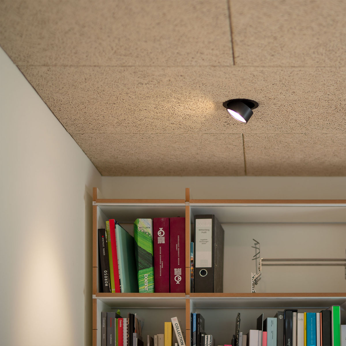 Mawa Wittenberg 4.0 LED Downlight – Aluminium, in Schwarz, minimalistisches Design, hoher Farbwiedergabeindex, für Büro