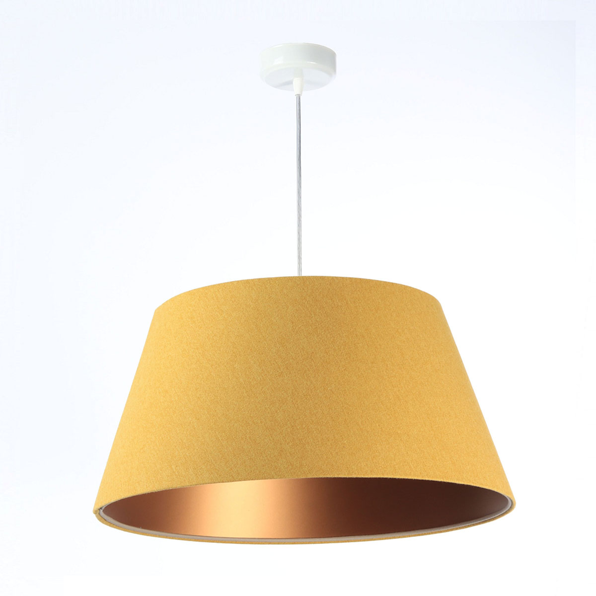 Pendelleuchte Ravena Ø: 50 cm,  Gelb, Kupfer