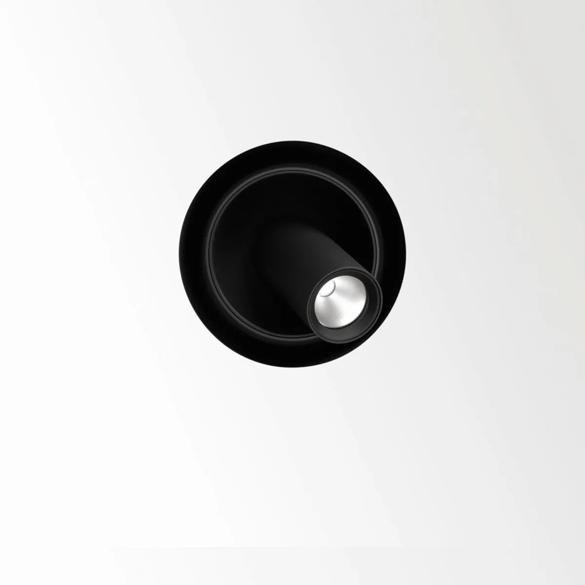 SPY 39 TRIMLESS 93040 Einbaustrahler, Ø: 8,2 cm, Klavier Schwarz, Warmweiß 3000K, 40°