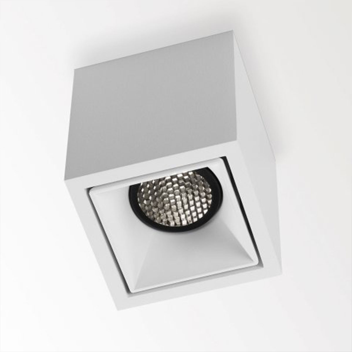 BOXY L 92733 DIM8 Aufbaustrahler, L: 8 cm, B: 8 cm, Schwarz, Extra-Warmweiß 2700K