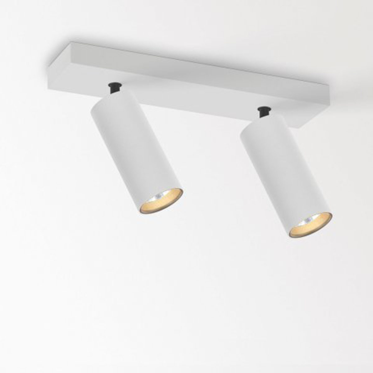 DeltaLight SPY 39 ON 2 93040 DIM8 Aufbaustrahler, Ø: 3,9 cm, L: 9,2 cm Weiß, Warmweiß 3000K, 40° Weiß Bronze Modern & neutral – Design- für Wohnzimmer schwenkbar & drehbar