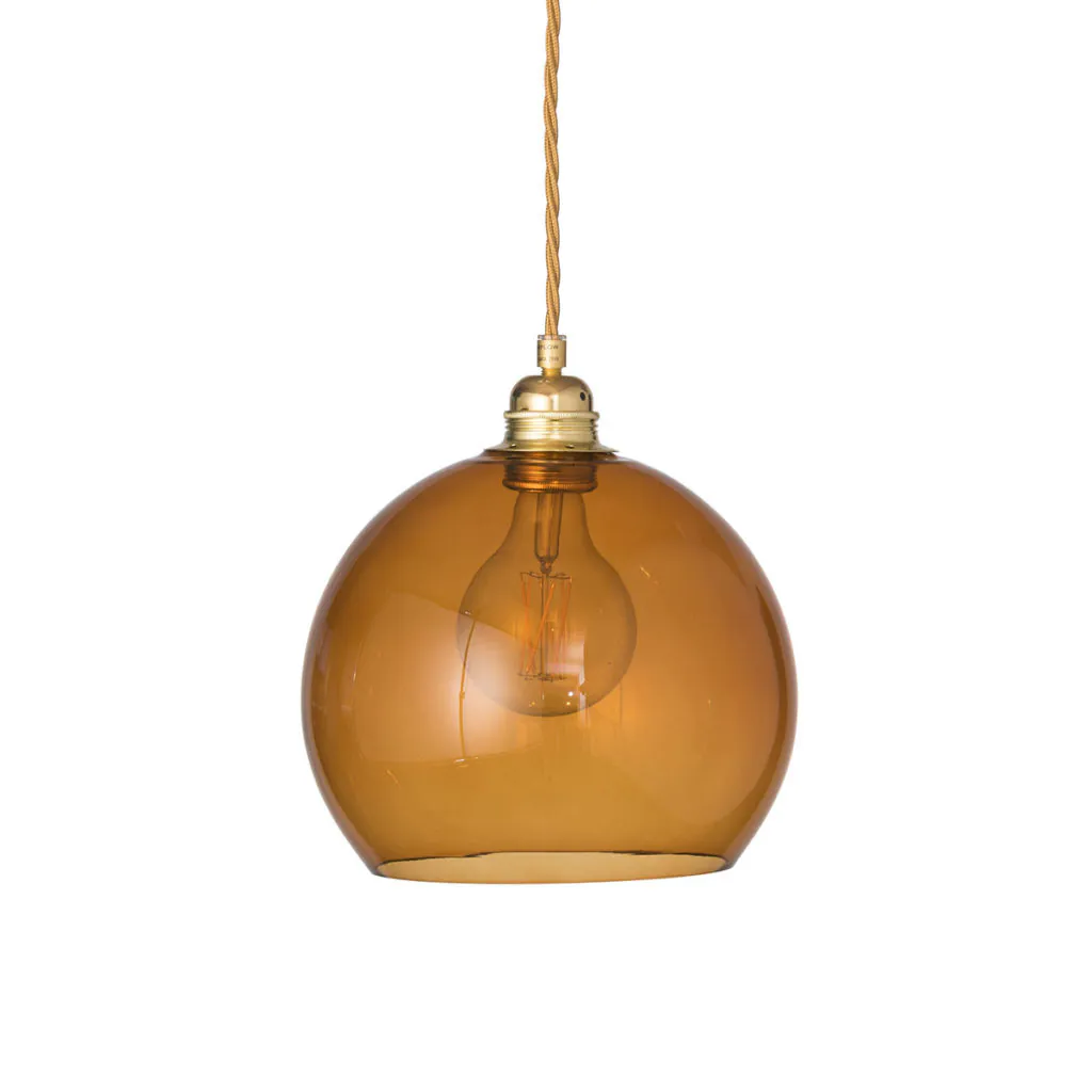 Ebb & Flow Rowan Pendelleuchte M Ø 22 cm Rowan Pendelleuchte M Ø 22 cm, Toast, Gold Toast Pendelleuchten – Designleuchte, stromsparend für Esszimmer