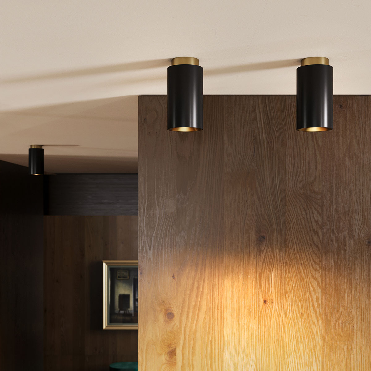 Tobo C65 Deckenleuchte, Ø: 6,5 cm, H: 16,5 cm Schwarz – moderne Designerlampe des Herstellers DCW Editions