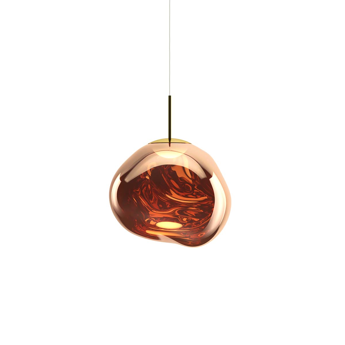 Tom Dixon Melt LED Pendelleuchte, Kupfer, Ø: 50 cm, LED Tom Dixon Melt ES Pendelleuchte, Kupfer, Ø: 50 cm, Retrofit