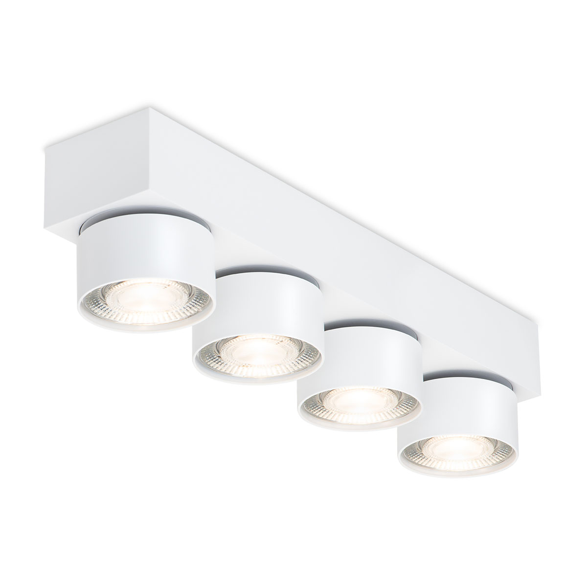 Wittenberg 4.0, wi4-ab-4e Aufbaustrahler, Weiß matt, Extra-Warmweiß 2700K, Spot 12°, Phase Cut Wittenberg 4.0, wi4-ab-4e Aufbaustrahler, Weiß matt, Warmweiß 3000K, Flood 38°, Bluetooth