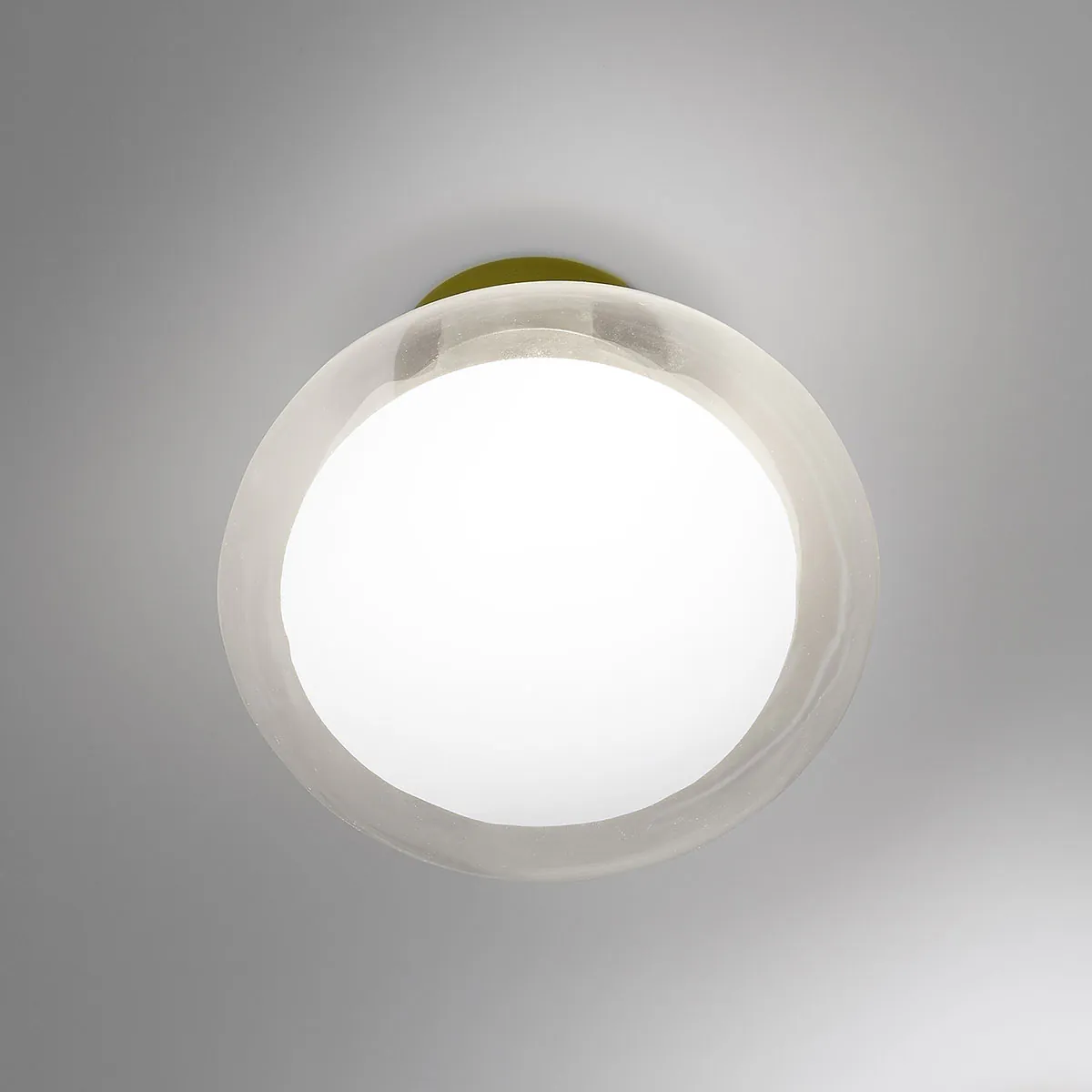 Nabila 552.42 Wand - Deckenleuchte Ø: 16 cm, Schwarz Matt / Messing & Klarglas Nabila 552.42 Wand - Deckenleuchte Ø: 16 cm, Schwarz Matt / Messing & Klarglas