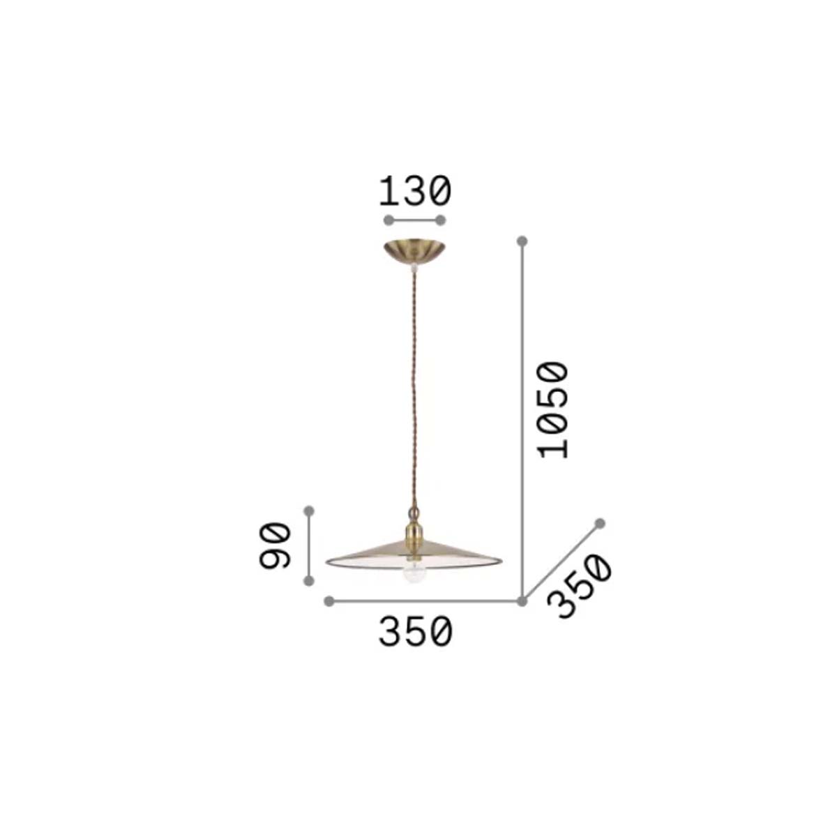 Cantina SP1 Pendelleuchte, Ø: 35 cm, Messing brüniert Cantina SP1 Pendelleuchte, Ø: 35 cm, Kupfer
