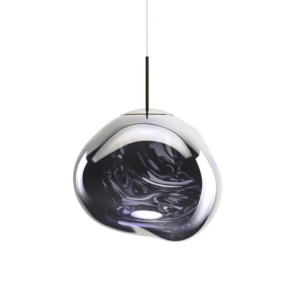 Tom Dixon Melt ES Pendelleuchte, Smoke, Ø: 50 cm, Retrofit