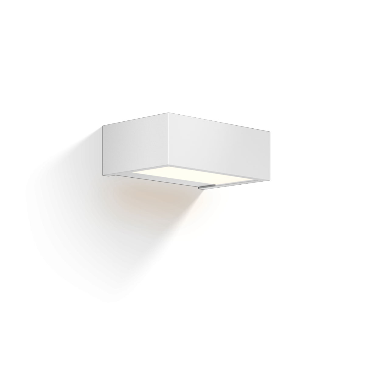 Box 15 N LED Wandleuchte Bad, Weiß matt, B: 15 cm, Warmweiß 3000K
