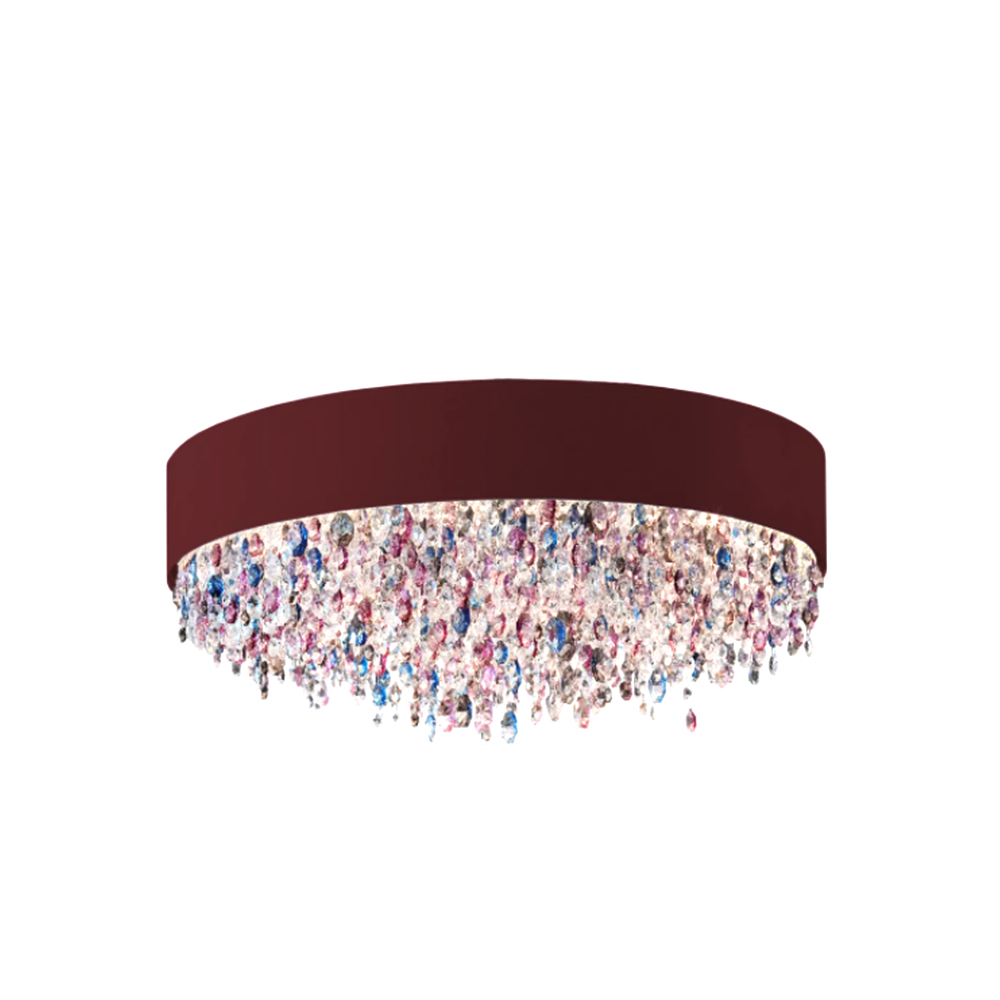 Olà PL12 120 Deckenleuchte, Oxidrot, Ø: 120 cm, LED-Modul