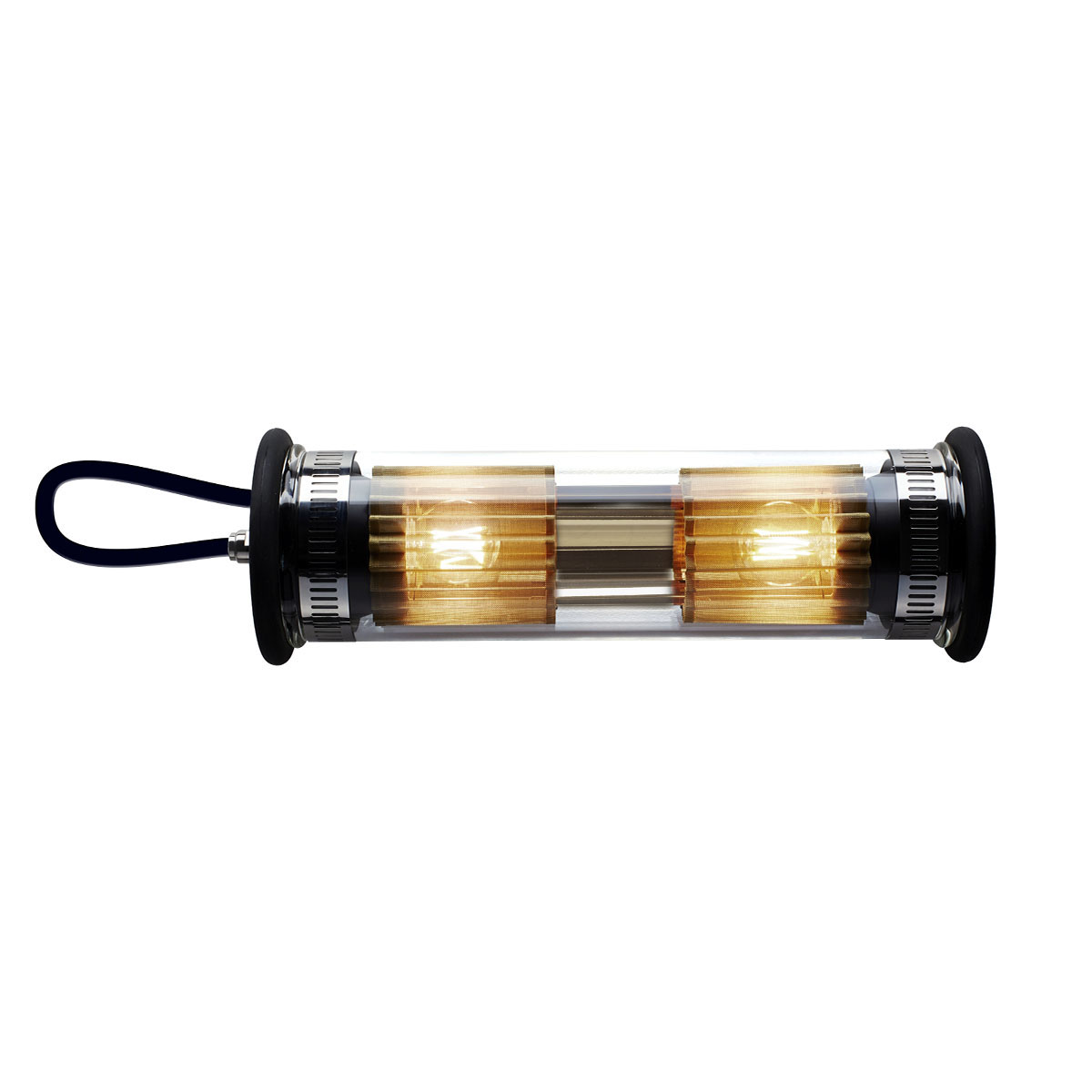 In The Tube Pendant Horizontal 100-350 Pendelleuchte, Gold, L: 37 cm
