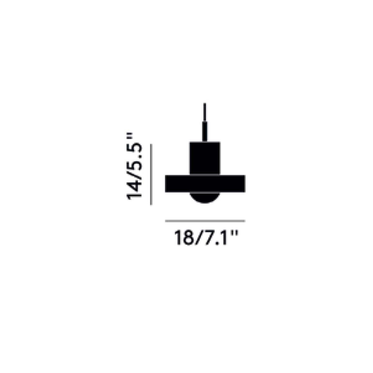 Tom Dixon Stone LED Pendelleuchte, Ø: 18 cm, H: 14 cm, Gold