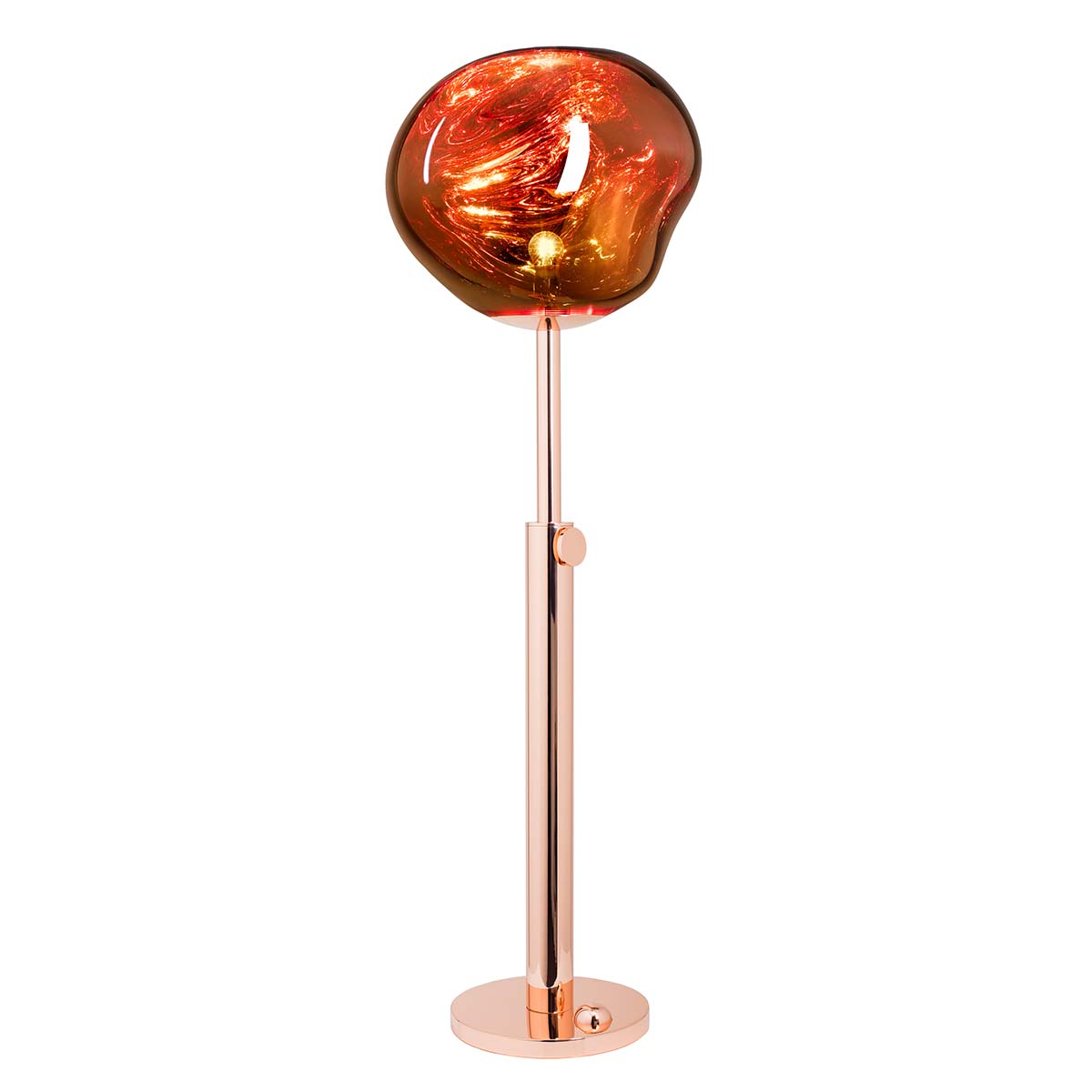 Tom Dixon Melt Stehleuchte H: 124,3 - 178,8 cm, Kupfer