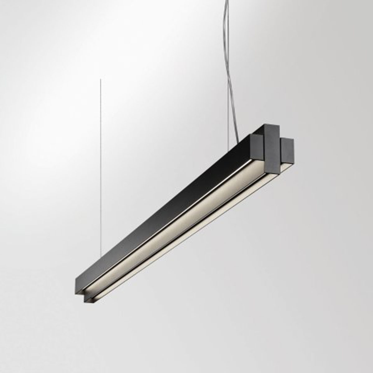 DeltaLight ONE-AND-ONLY P12 DOWN-UP 930 DIM1 Pendelleuchte ONE-AND-ONLY P12 DOWN-UP 930 DIM1 Pendelleuchte, Schwarz, 1-10V, L: 118,1 cm – exklusive Designerlampe, stimmungsvolles Licht für Flur