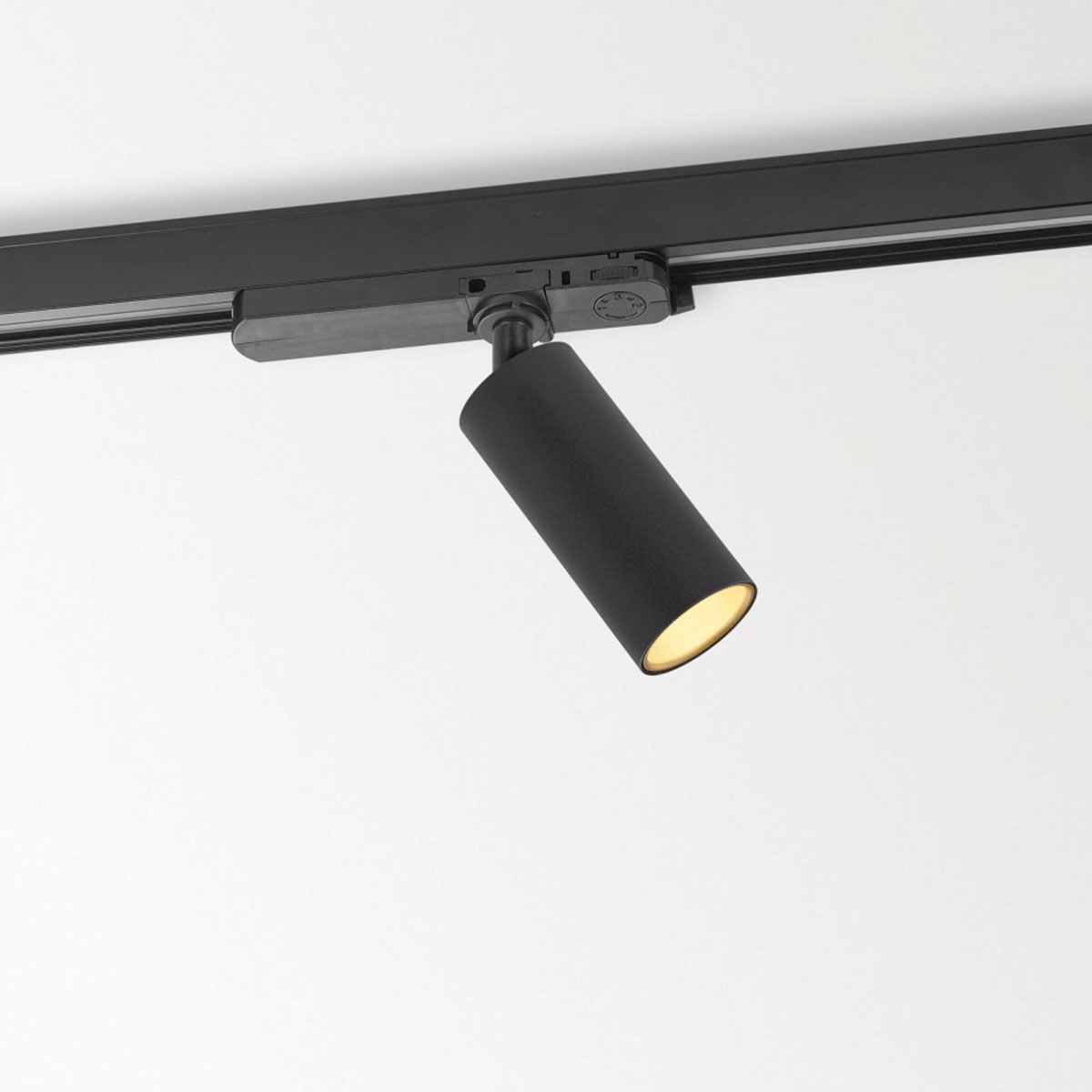 SPY 52 93045 ADM Schienenstrahler, Ø: 5,2 cm, Schwarz, Warmweiß 3000K, 45°