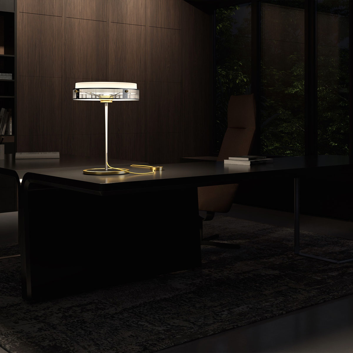 Anima Tischleuchte, H: 45 cm, Schwarz matt, Warmweiß 3000K Anima Tischleuchte, H: 45 cm, Gunmetal, Extra-Warmweiß 2700K