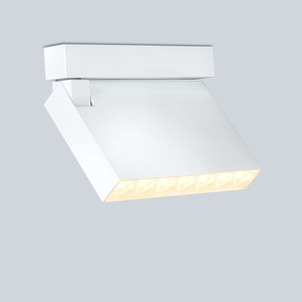 fbl-21 Aufbaustrahler, B: 16,3 cm, H: 10 cm, Weiß matt, Extra-Warmweiß 2700K, Spot 12°, Phase Cut fbl-21 Aufbaustrahler, B: 16,3 cm, H: 10 cm, Weiß matt, Warmweiß 3000K, Flood 45°, DALI