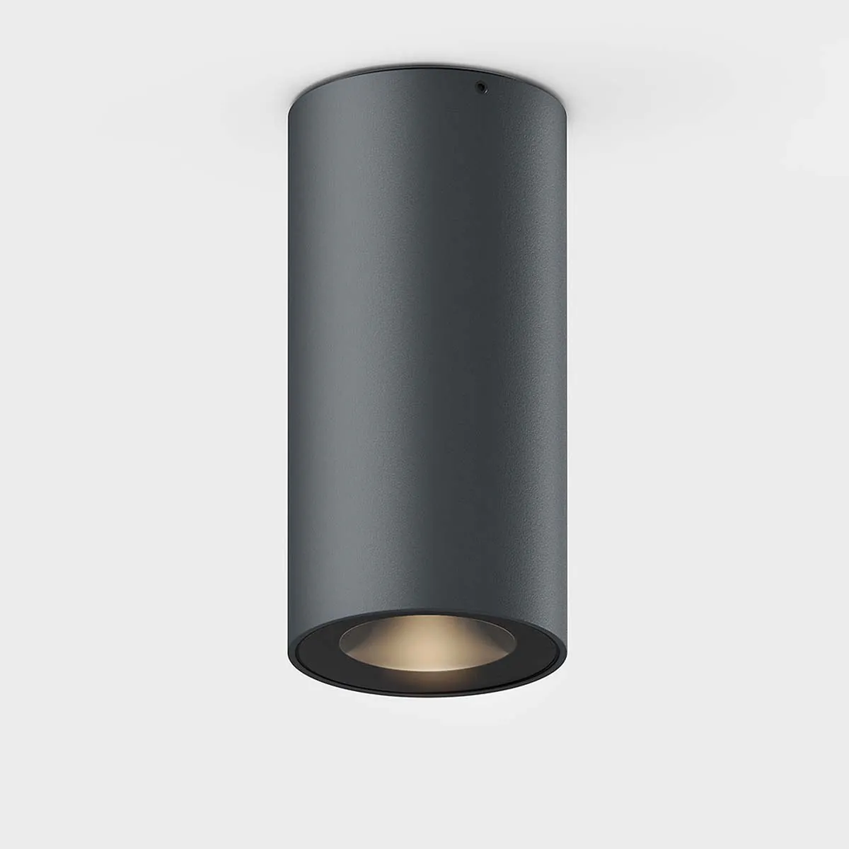 down.3 R Deckenleuchte, Ø: 7,4 cm, H: 15 cm, Anthrazit