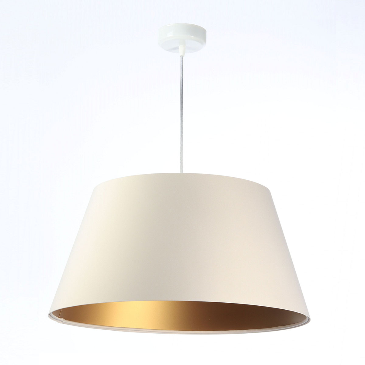 Pendelleuchte Eire, Ø: 50 cm, Beige, Gold