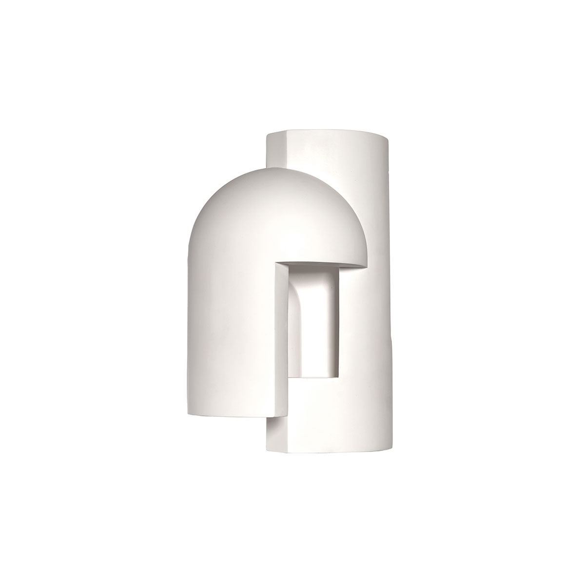 DCW Editions Soul Story 1 Outdoor Wandleuchte, H: 28,7 cm Weiß Modern – Design-Wandleuchte für Flur