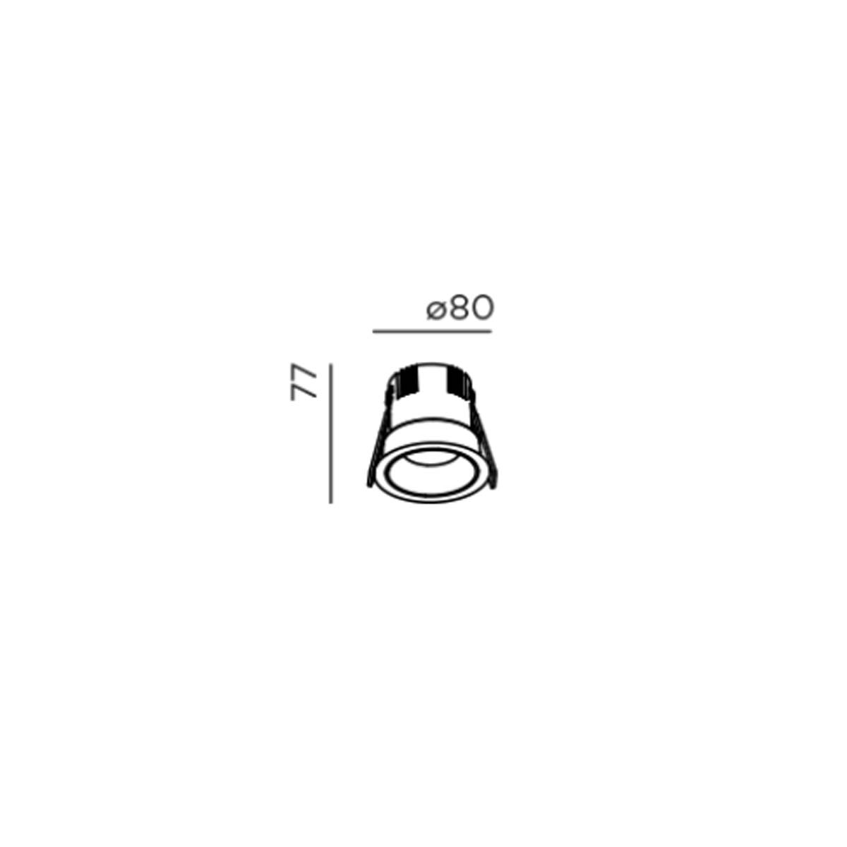 IP44.de suq.3 Einbaustrahler, Ø: 8 cm, H: 7,7 cm Schwarz IP44.de suq.3 Einbaustrahler, Ø: 8 cm, H: 7,7 cm Schwarz