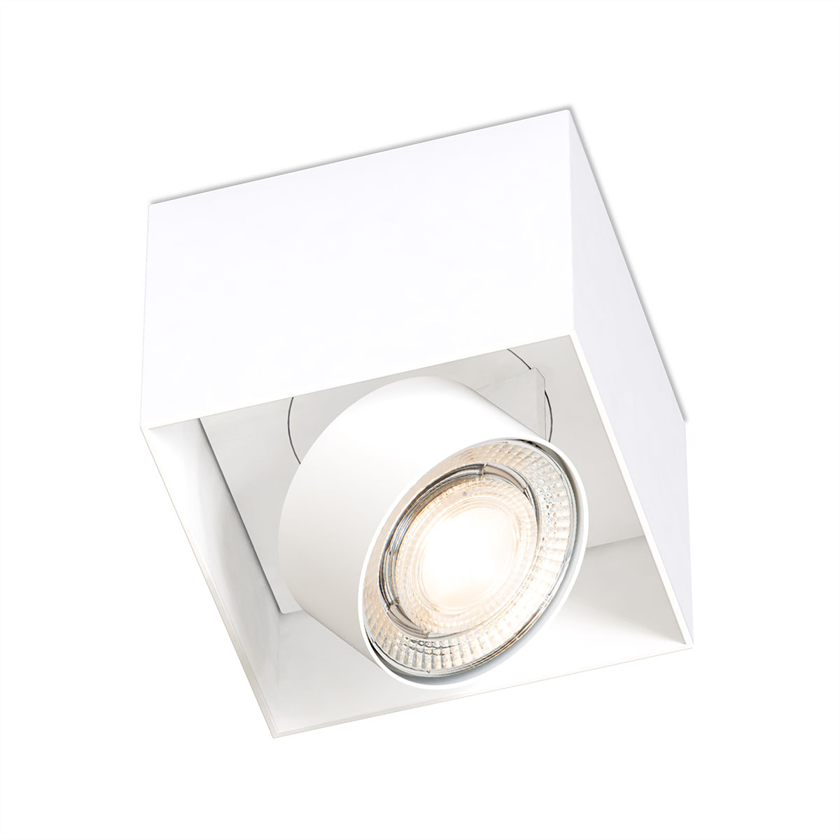Mawa Design Wittenberg 4.0, wi4-ab-1e-kb Aufbaustrahler, Weiß matt, Dim To Warm, Flood 38°, Bluethooth