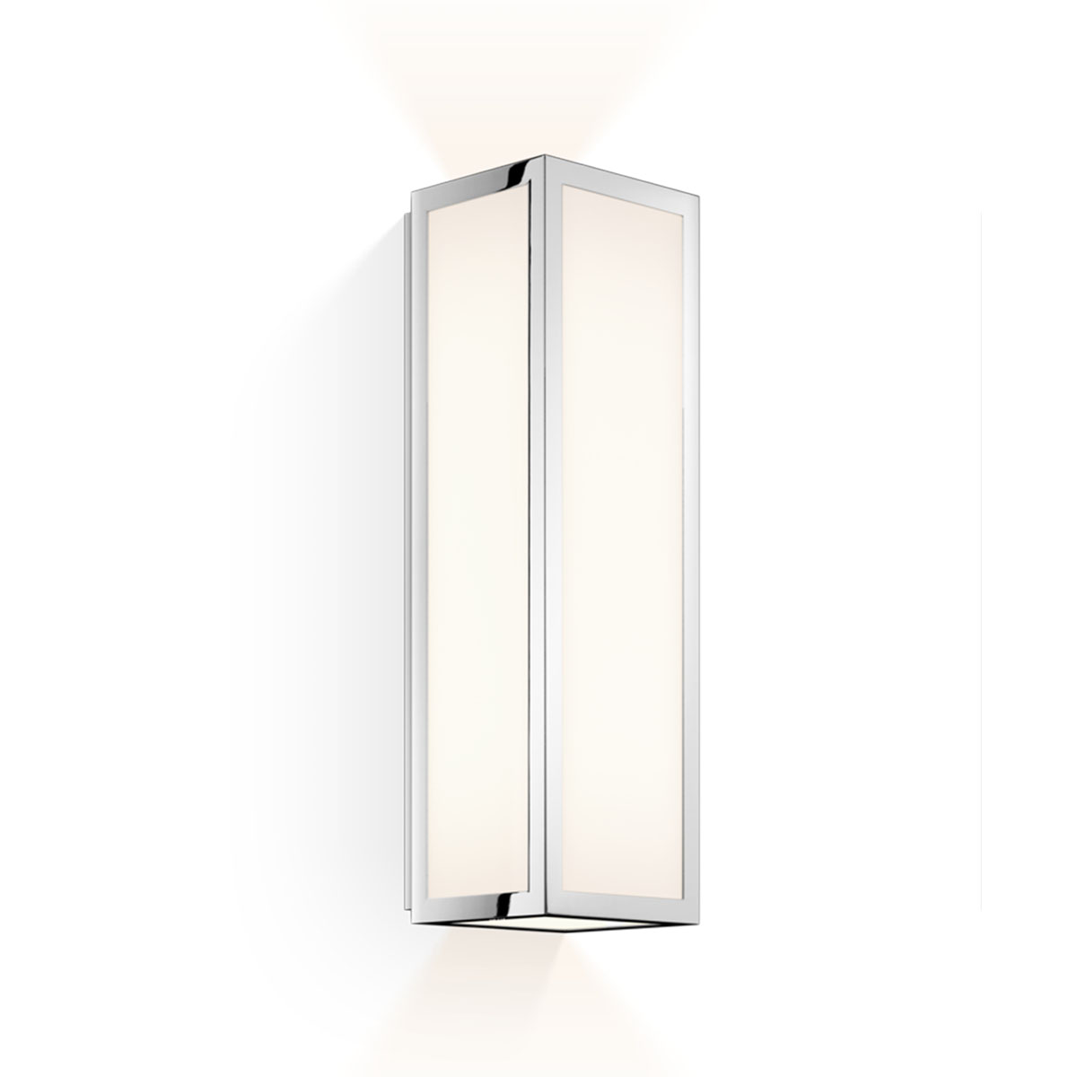 Maßzeichnung der Wandleuchten – Decor Walther Bauhaus 1 N LED Wandleuchte Bad, H: 30 cm, Chrom