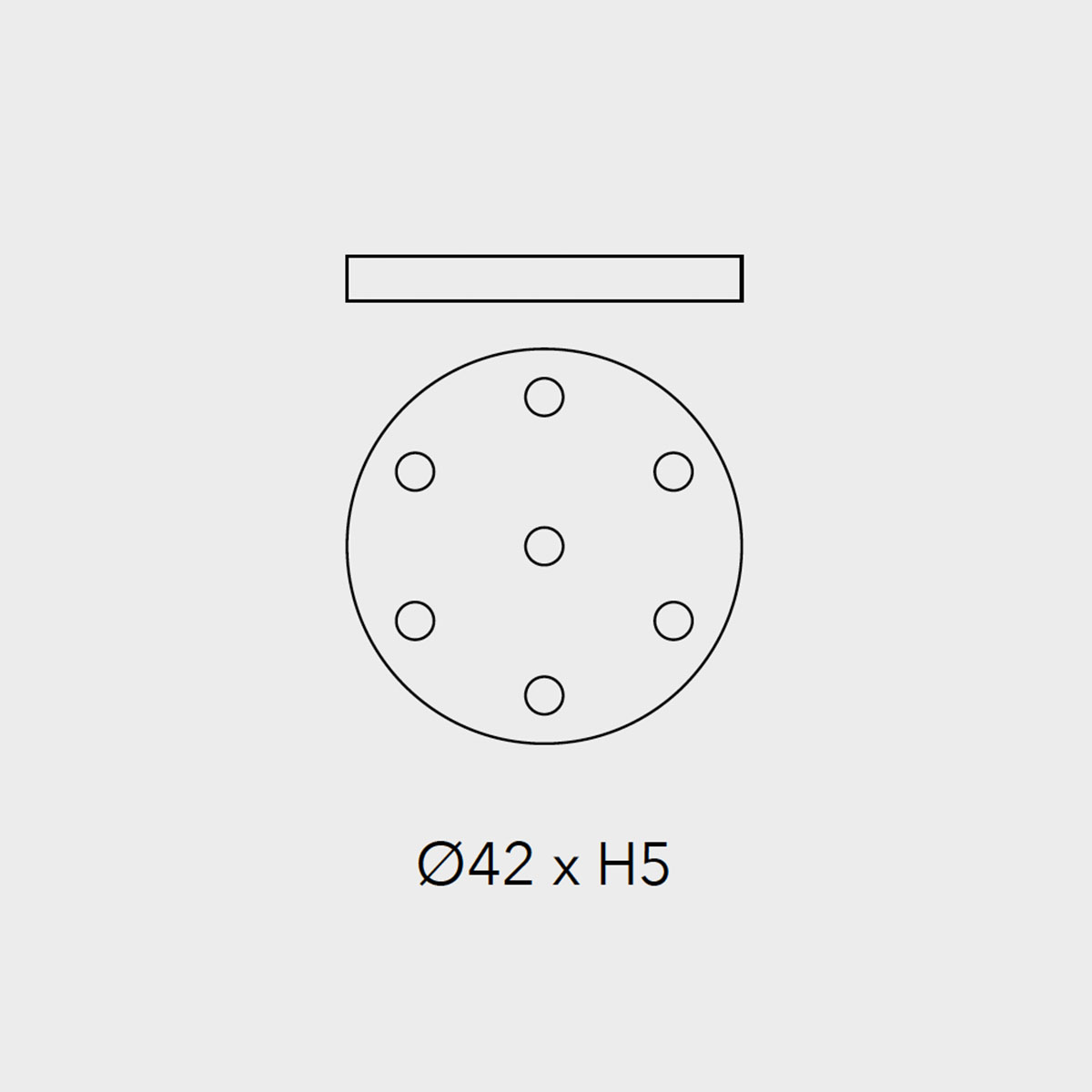 Penta Lampen Baldachin für Glo, Lit, Mom 7-fach, Ø: 42 cm x H: 5 cm, Weiß Penta Lampen Baldachin für Glo, Lit, Mom 7-fach, Ø: 42 cm x H: 5 cm, Weiß