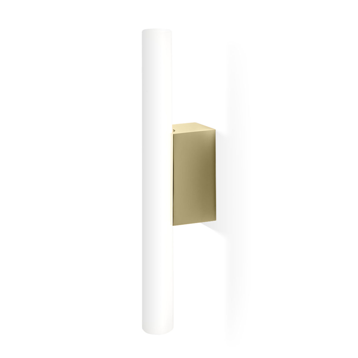 Omega 2 Wandleuchte Bad, H: 30/50 cm, B: 4,5 cm, Fassung ohne Leuchtmittel, Gold matt