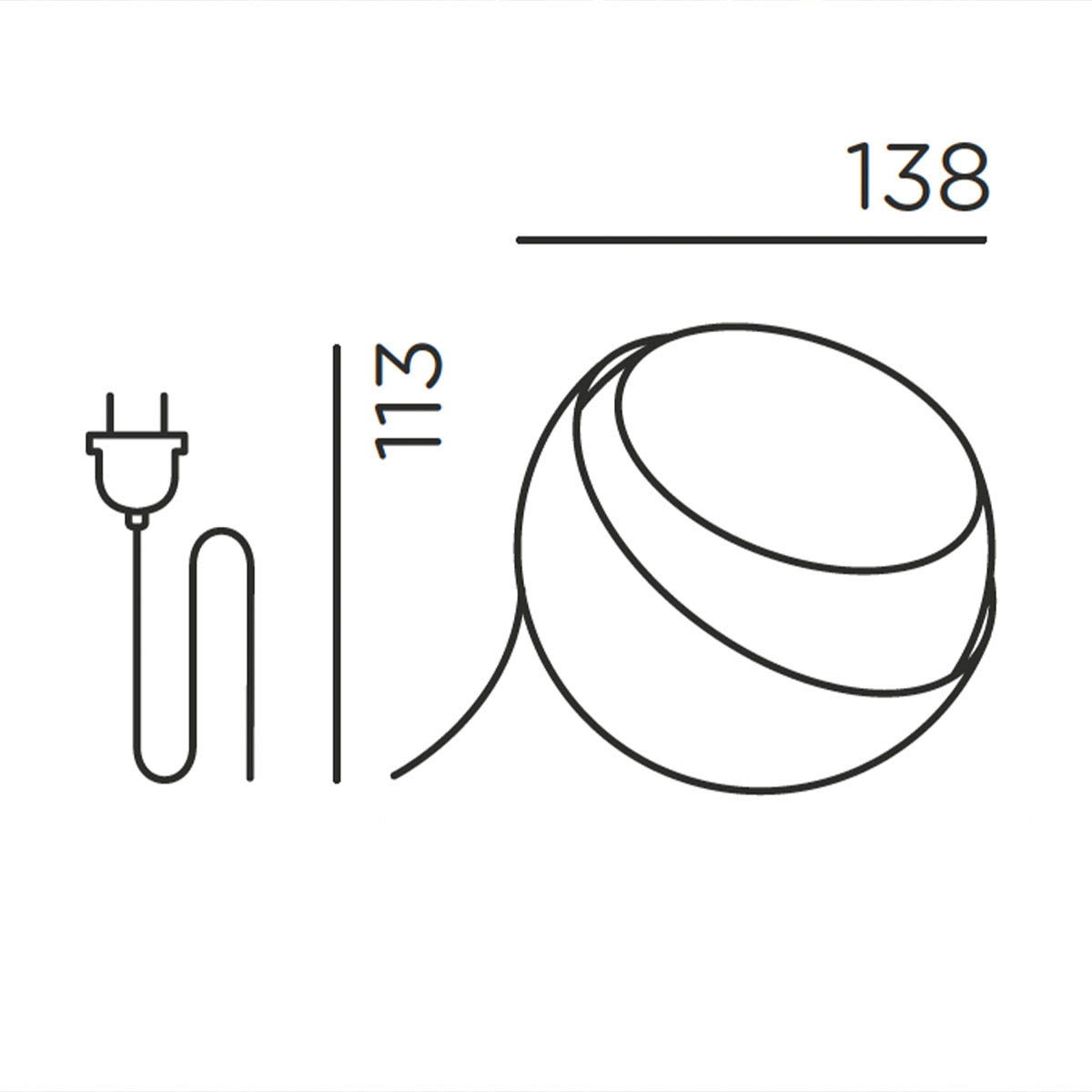 IP44.de shot Bodenleuchte, Schuko Stecker Anthrazit 15W