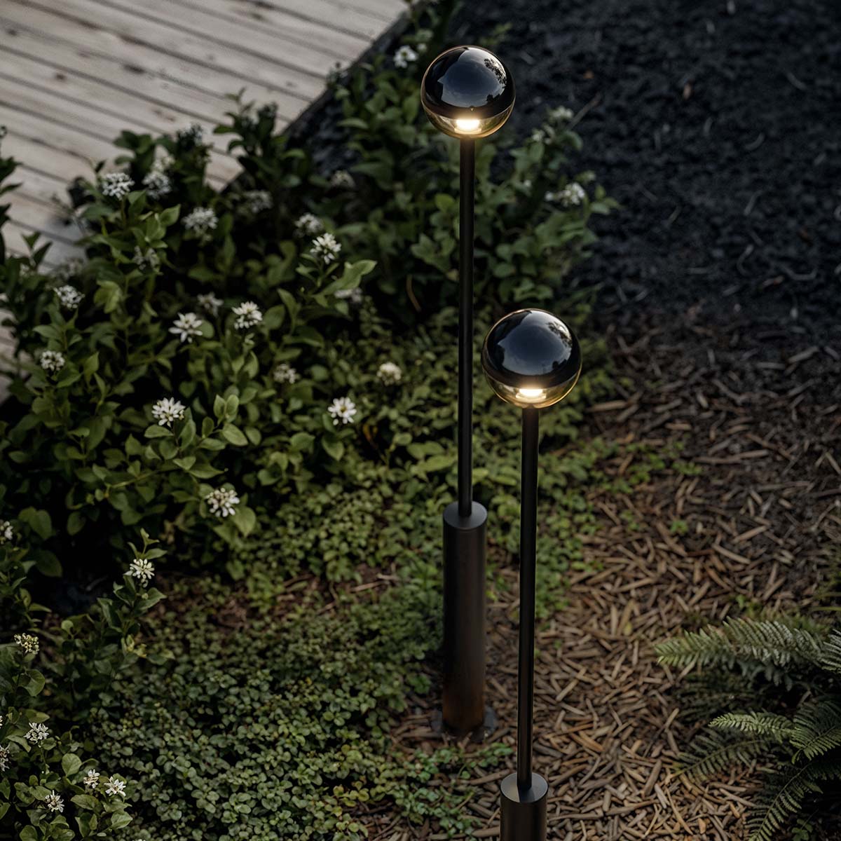 IP44.de bal.4 Pollerleuchte, H: 95,6 cm, Deep Black