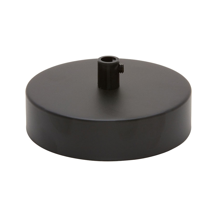 Lampen Baldachin Metall 1-fach Schwarz, Ø: 10 cm x H: 2,5 cm Lampen Baldachin Metall 1-fach Schwarz, Ø: 10 cm x H: 2,5 cm