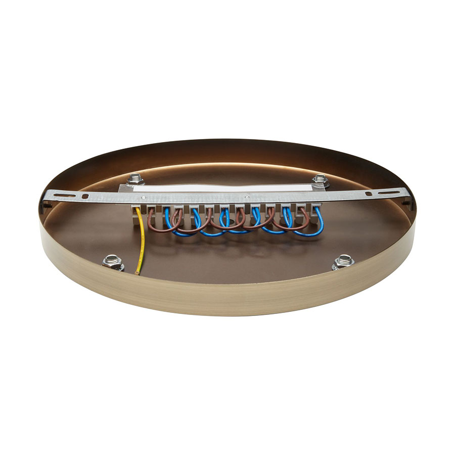 Lampen Baldachin Metall 5-fach Bronze, Ø: 30 cm x H: 2,5 cm Lampen Baldachin Metall 5-fach Bronze, Ø: 30 cm x H: 2,5 cm
