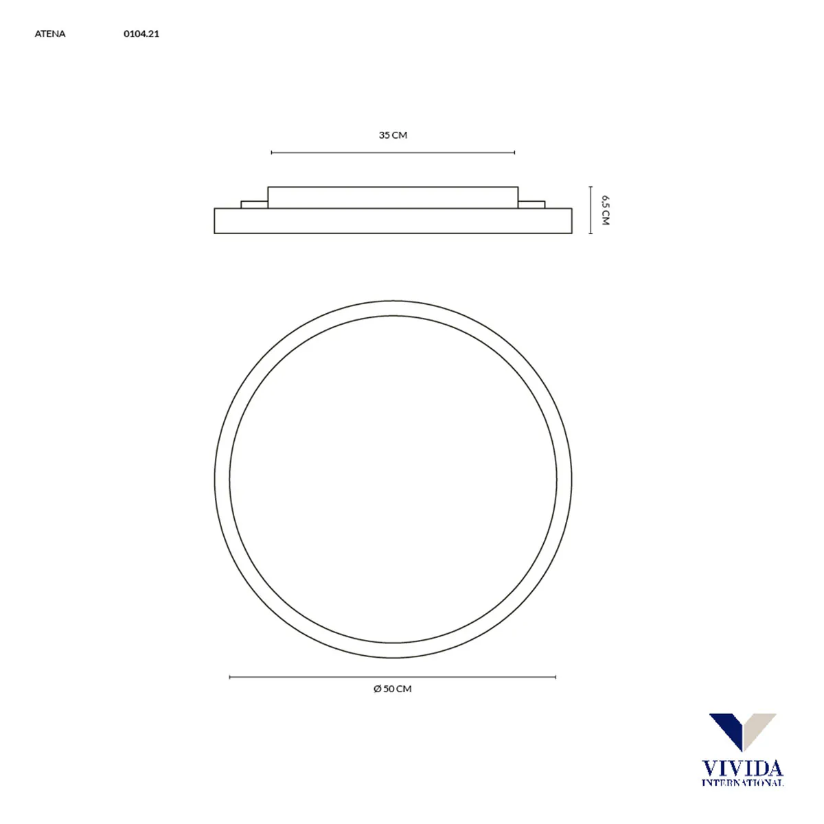 Atena Deckenleuchte, Silber + Kupfer, Ø: 50 cm