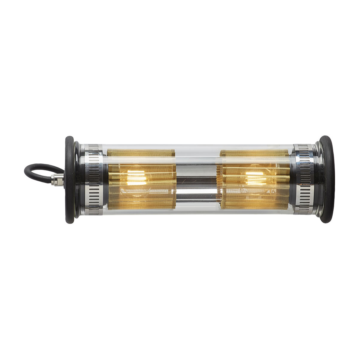 In The Tube Pendant Horizontal 100-350 Pendelleuchte, Silber & Gold, L: 37 cm in Silber Gold – elegantes Design des Herstellers DCW Editions ideal über einer Kochinsel