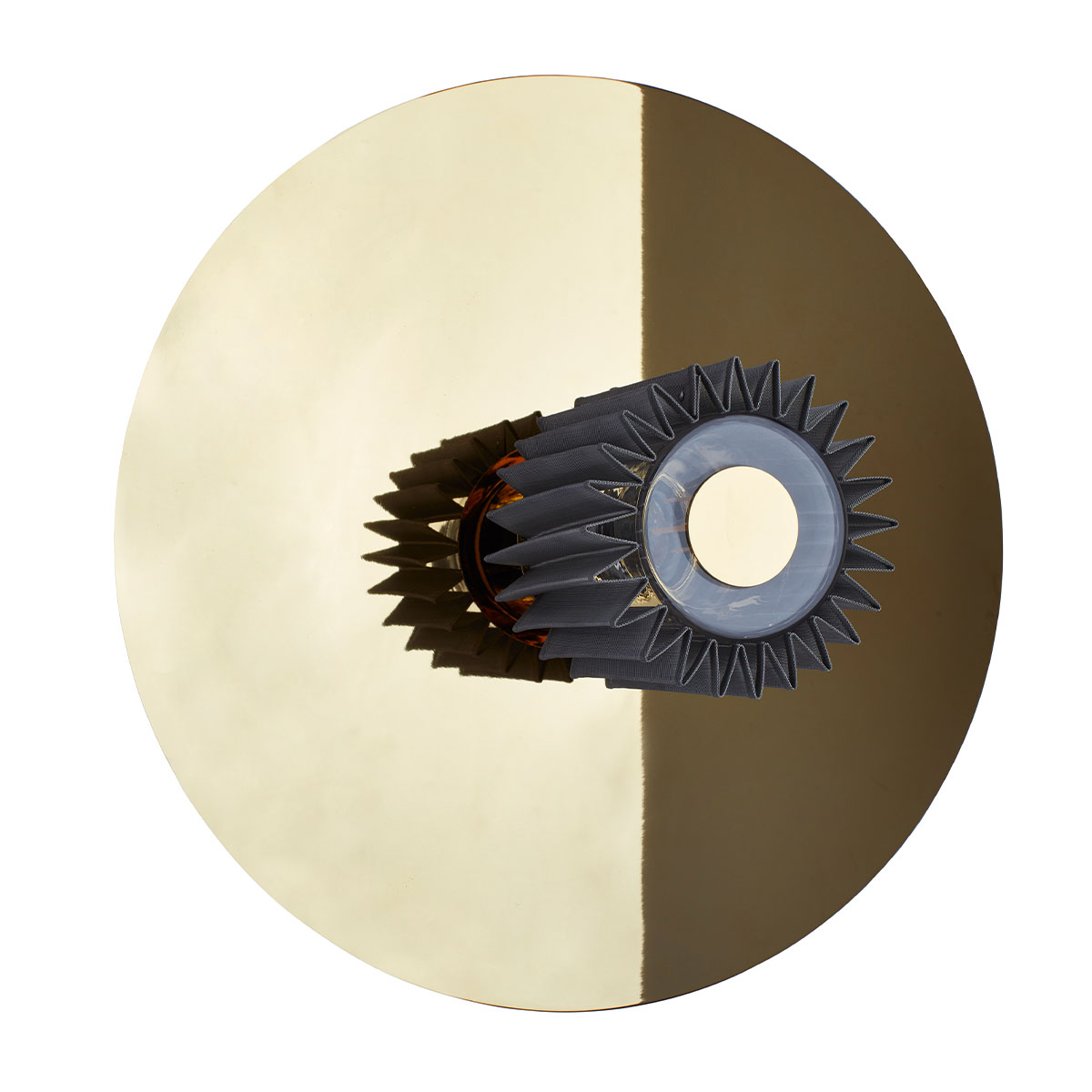 In The Sun 380 Wandleuchte Gold, Netz Silber Ø 38 cm in Gold Silber – hochwertige Designerleuchte von DCW Editions passt perfekt in den Treppenaufgang