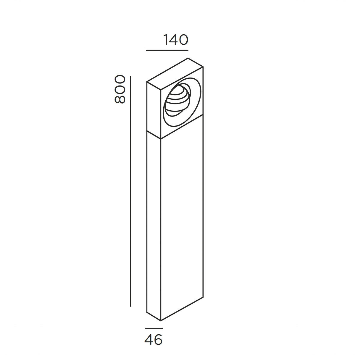 pip Pollerleuchte, H: 80 cm, Anthrazit pip Pollerleuchte, H: 80 cm, Cool Brown