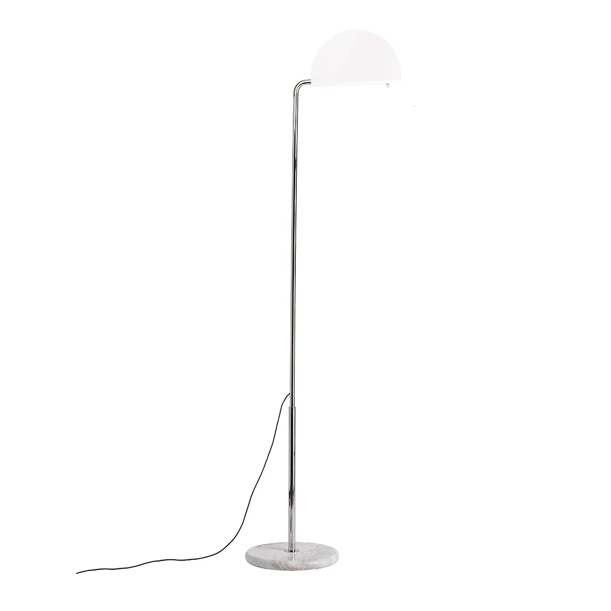 Mezzaluna Floor Stehleuchte Weiß – zeitloses Design aus dem Hause DCW Editions ideal im Schlafzimmer