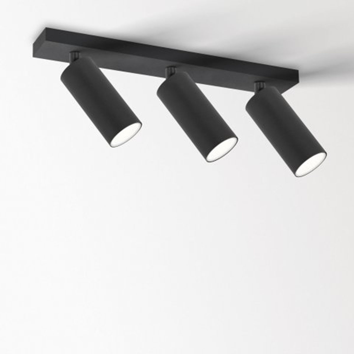 DeltaLight SPY 52 ON 3 93020 DIM8 Aufbaustrahler, Ø: 5,2 cm, L: 12 cm Schwarz, Warmweiß 3000K, 20° Schwarz Weiß Modern & neutral – exklusive für Flur schwenkbar & drehbar