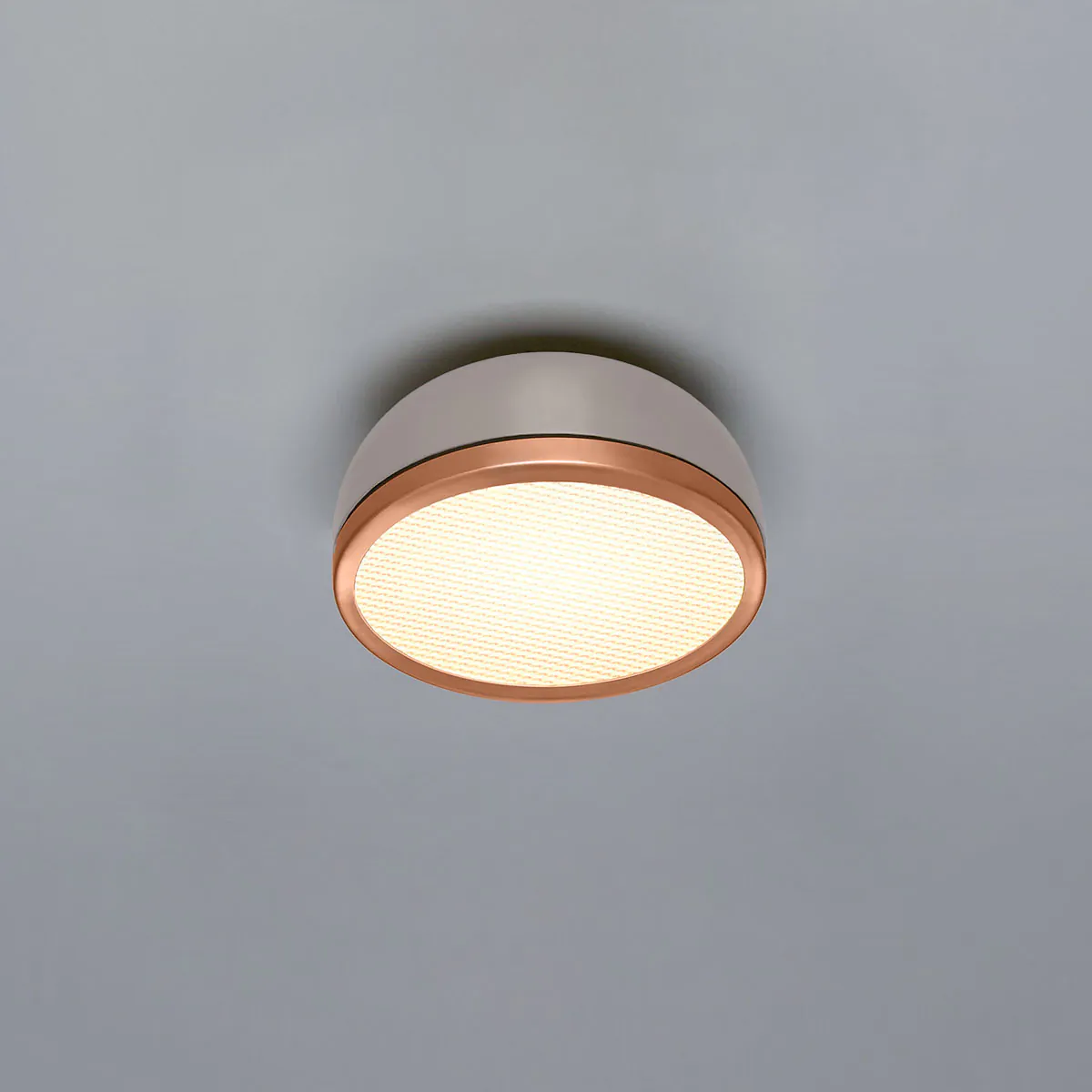 Molly 556.72 Wand - Deckenleuchte Ø: 20 cm, Sandgrau, Kupfer