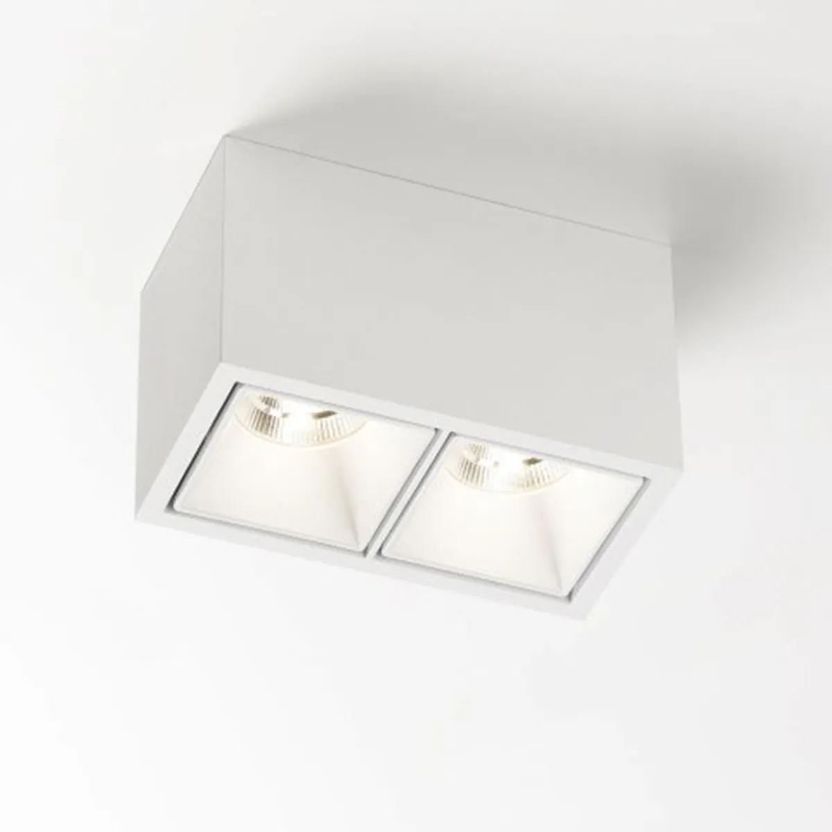 BOXY 2 L 92733 DIM8 Aufbaustrahler, L: 14,8 cm, B: 8 cm, Weiß, Warmweiß 3000K