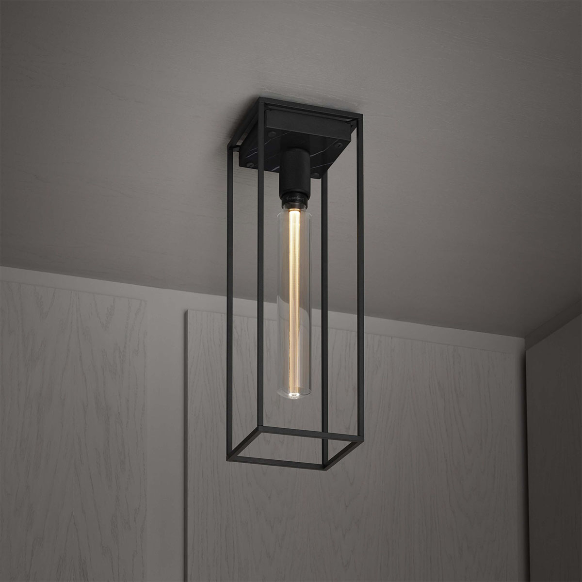Caged Ceiling Large, Black Marble