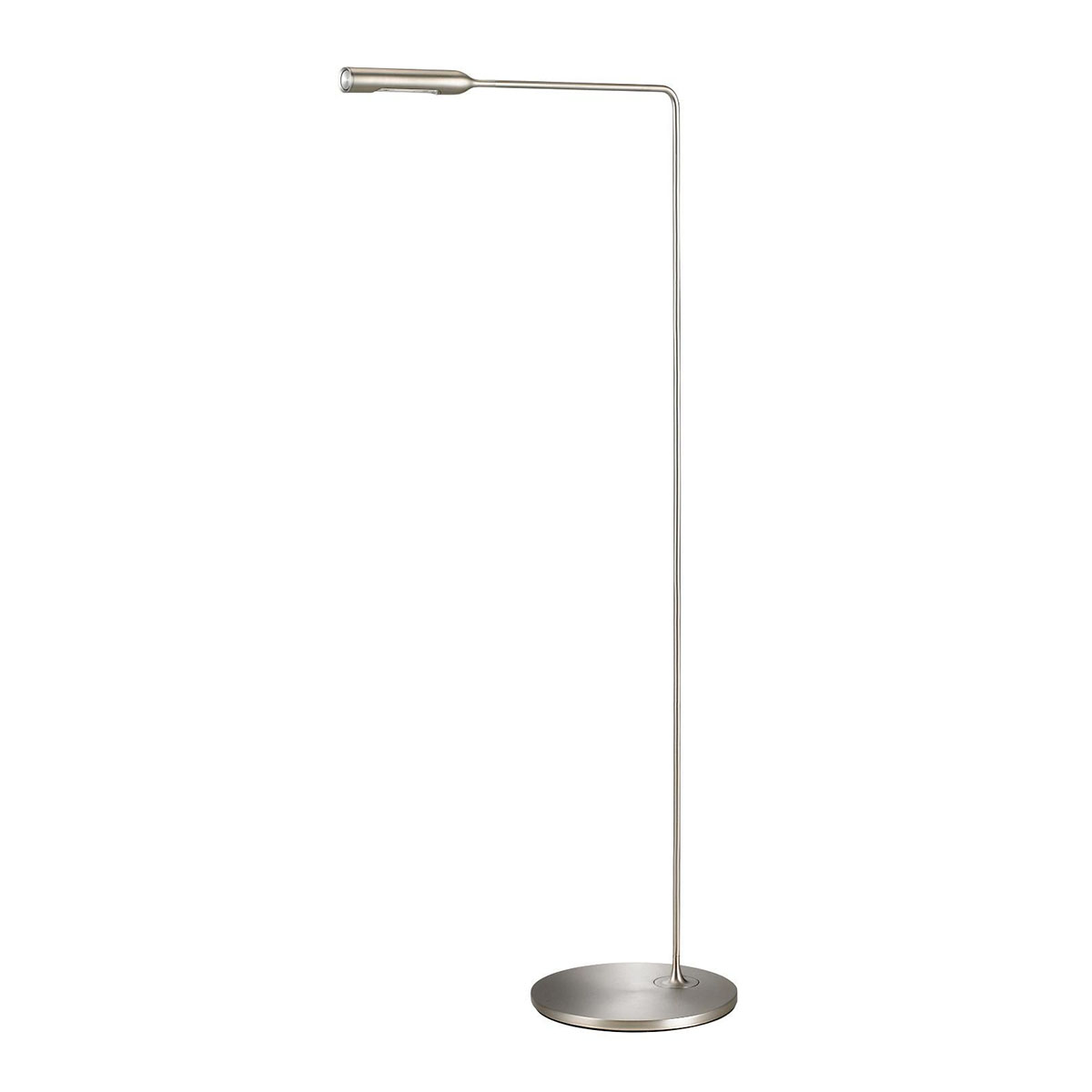 Flo Floor Stehleuchte, H: 110 cm, Nickel gebürstet, Extra-Warmweiß 2700K