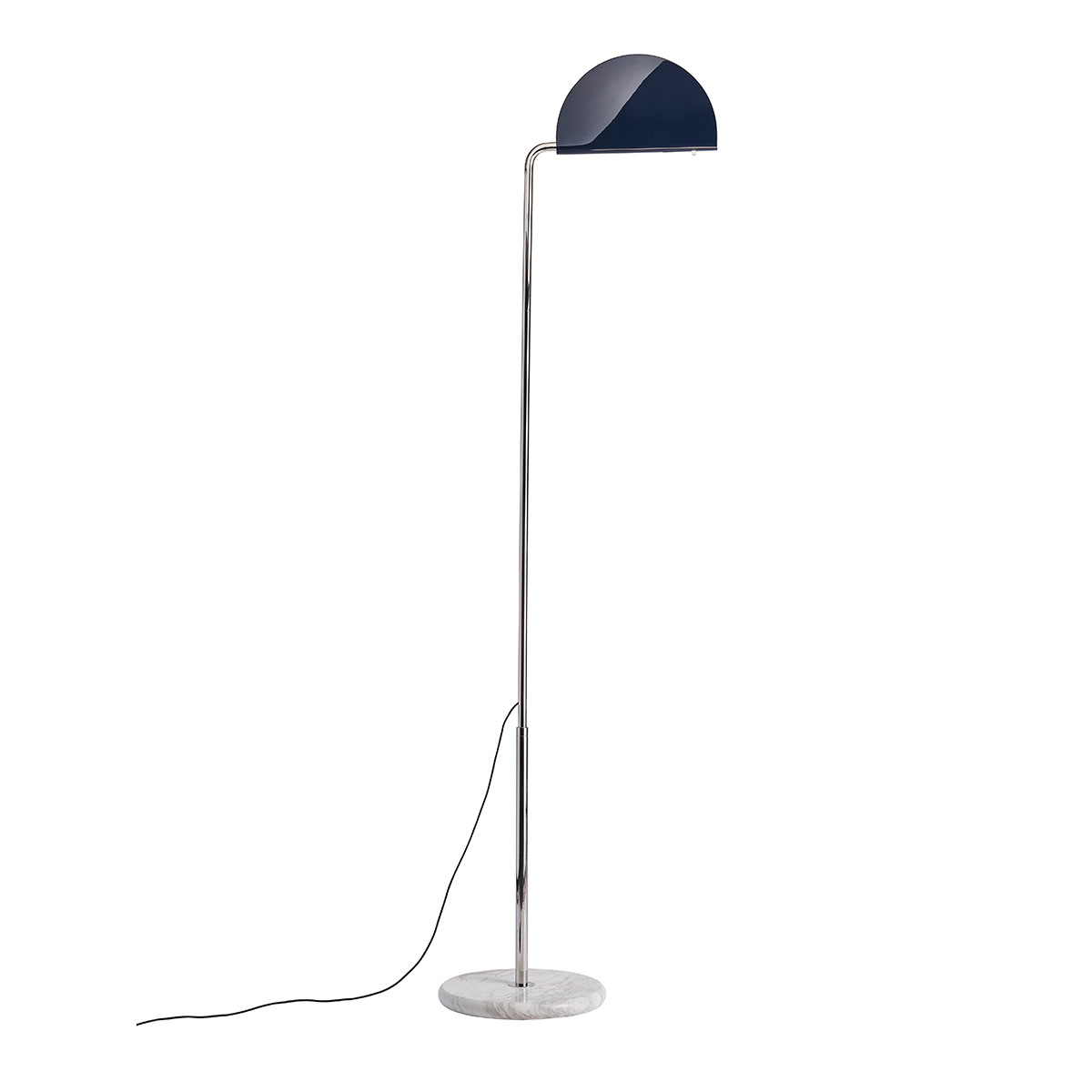 DCW Editions Mezzaluna Floor Stehleuchte Blau Modern – exklusive Stehleuchte für Leseecke