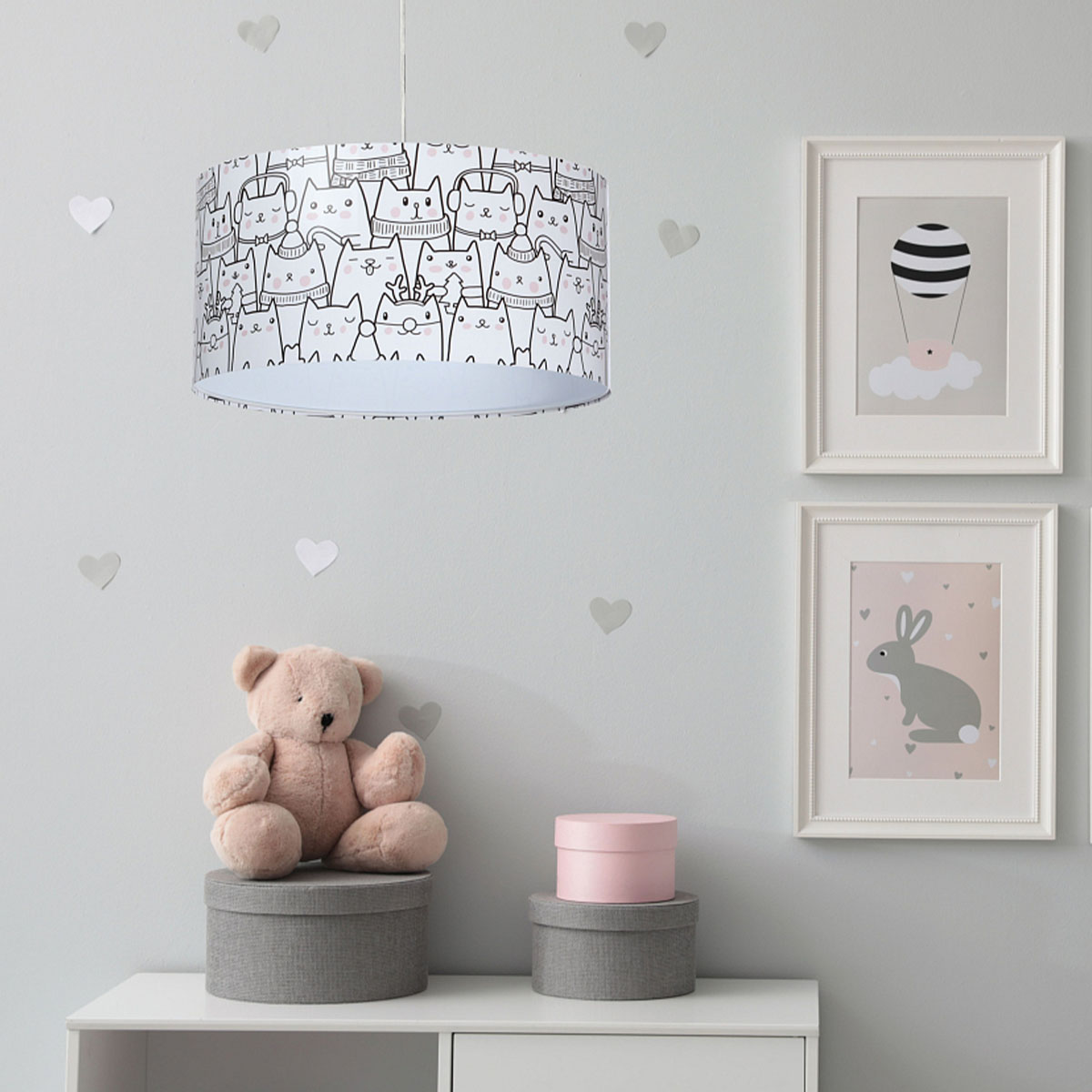 Kinder Hängelampe Katzen, Ø: 50 cm