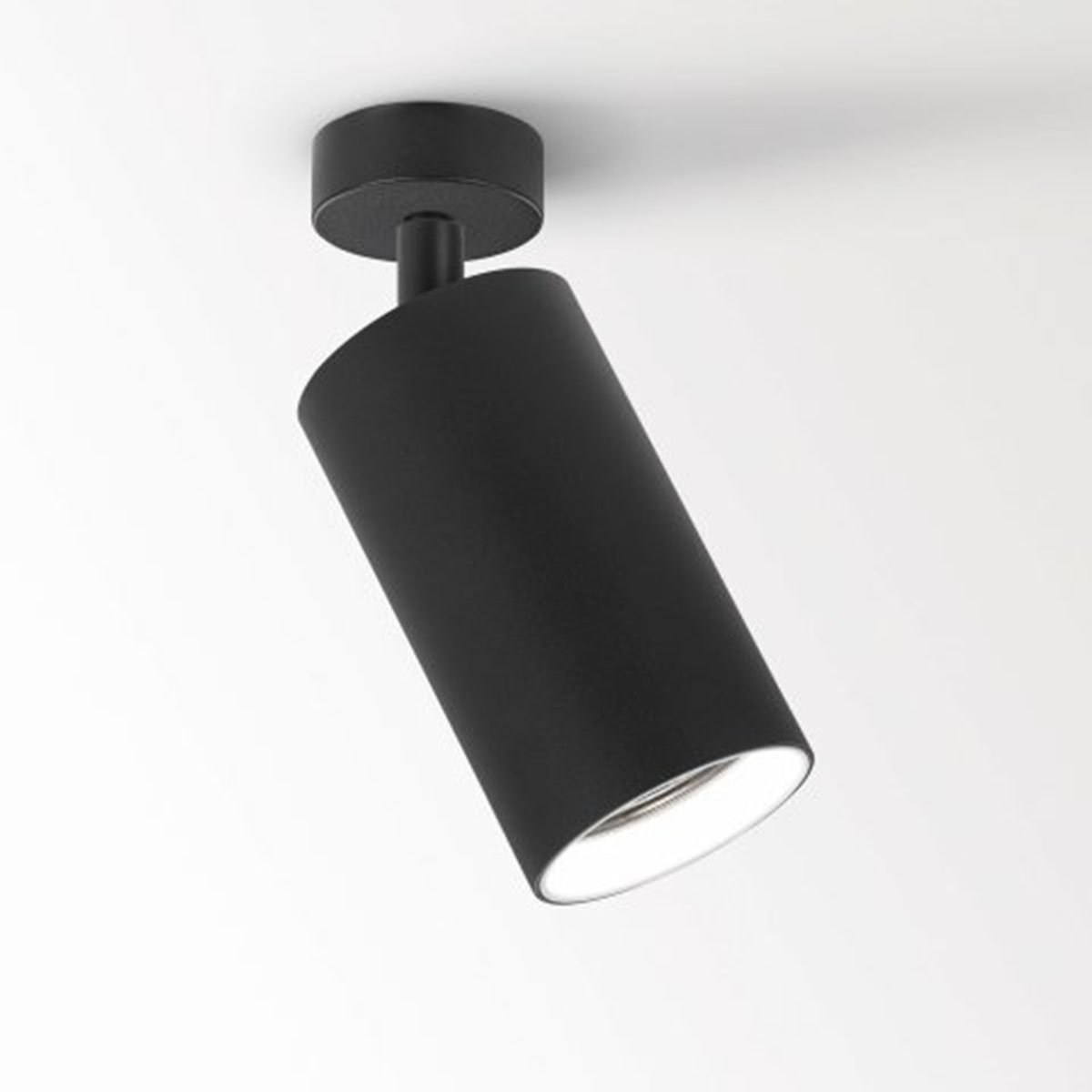 SPY 90 ON 1 92718 DIM1 Aufbaustrahler, Ø: 9 cm, L: 16,5 cm, Schwarz, Extra-Warmweiß 2700K, 18°