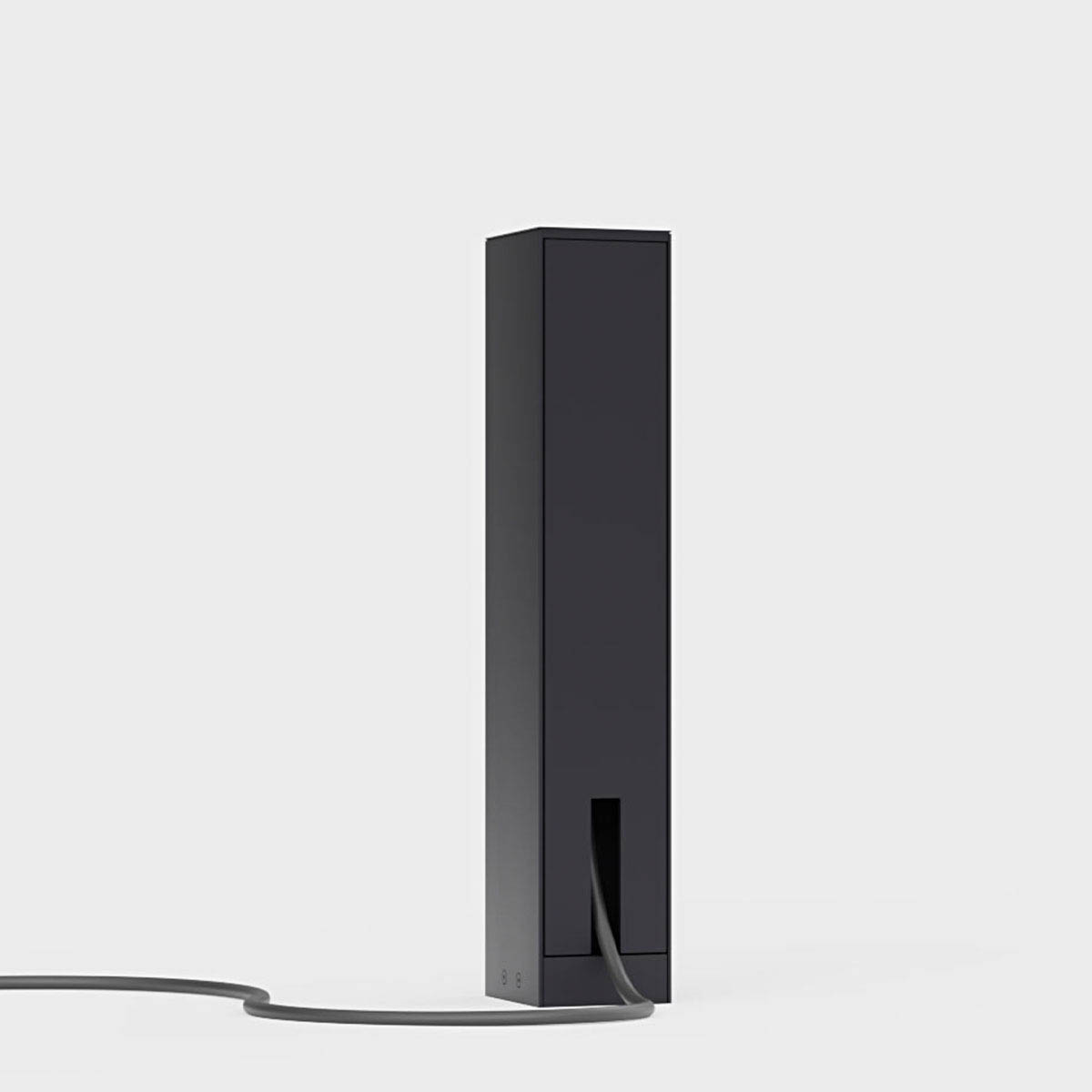 IP44.de jack Steckdosensäule Deep Black CH-Norm
